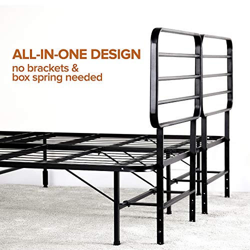 ZINUS SmartBase Mattress Foundation with Headboard / 14 Inch Metal