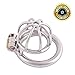 TERNENCE Metal Male Chastity Device Small 304 Steel Stainless Comfortable Cock Cage Adult Game Sex Toy D250 (1.97 inch / 50mm) Silver Grey