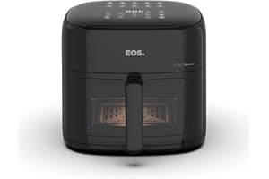 Fritadeira Sem Óleo Air Fryer Eos Chef Gourmet 6.2 Litros Compacta Digital Preto Eaf60p 110v