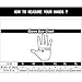 V-best Cycling Skeleton Gloves, Full Finger Skull Gloves Anti-Slip Touch Screen Bicycle Riding Gloves for Women and Men Motorcycle Gloves (Black, L)
