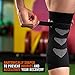 Mava Sports Knee Compression Sleeve Support with Adjustable Strap for Men and Women - Perfect for Joint Pain, Weightlifting, Running, Gym Workout, Squats and Arthritis Relief (Black, Medium)