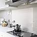 REDODECO 4Pcs Kitchen Backsplash Wallpaper Stickers Waterproof Oilproof High Temperature Resistant Transparent Environment-Friendly PVC