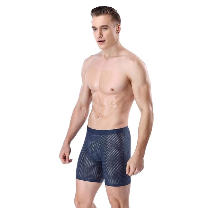 Celucke Verkauf Männer Sport Unterwäsche, Lange Eis Mesh Auge Atmungsaktive Boxershorts Laufbekleidung Bein Lange Hosen