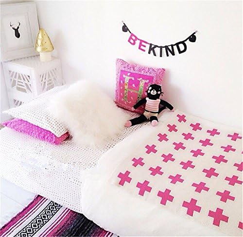 CottonTex Lightweight Baby Receiving Blanket Ideal Throw for Daily Use, 50 by 62inch (130x160cm), Red Cross