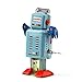 Catnew Cute Vintage Mechanical Clockwork Wind Up Metal Walking Robot Toy Children Kids Gift