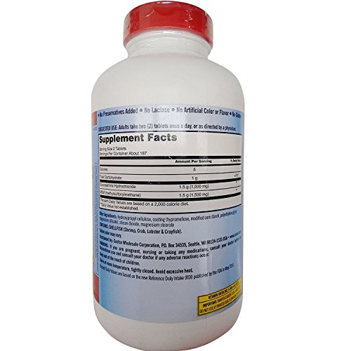 Kirkland Signature Extra Strength Glucosamine HCI 1500mg, With MSM 1500
