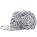 Sannysis Fashion Vintage Baseball Flat Bill Hat Hippie Eye Hiphop Adjustable Cap (white)