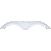 ICON 12072 Tandem Axle Fender Skirt FS2072 for Forest River Wildcat - Polar White