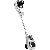 Bestgle 1/4" Mini Ratchet Wrench 72 Tooth Drive Socket and Screwdriver Bit Ratchet Set Quick Release Double Headed Ratcheting