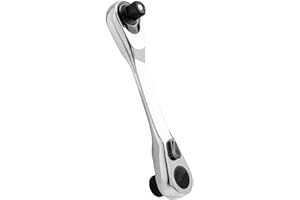 Bestgle 1/4" Mini Ratchet Wrench 72 Tooth Drive Socket and Screwdriver Bit Ratchet Set Quick Release Double Headed Ratcheting