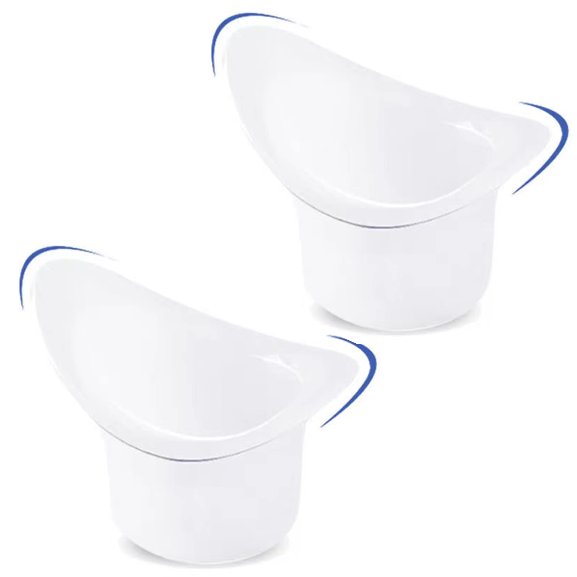 Pack of 2 Eye Rinse Cups Eye Wash Bowl Milky White Silicone Eye Wash Cup 8 ml with Precise Graduation to Keep Eyes Clean and Fresh and Care for the Eyes