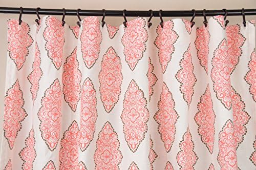 Fabric Shower Curtain - MONROE BITTERSWEET - 72" Width x (72", 74", 78", 84", 90", 96") Length