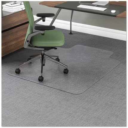 Office Impressions Chair Mat, 48 x 36, 20 x 10 Lip, Clear