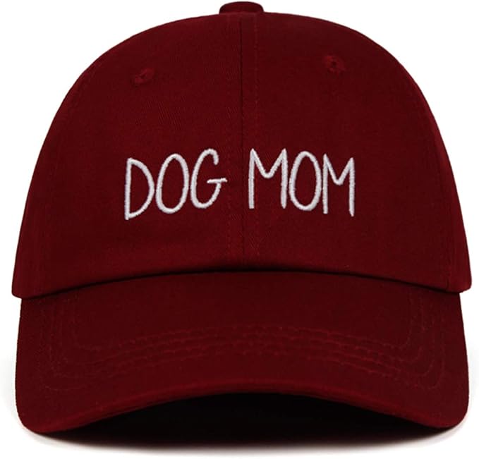 Dog Mom Hat Baseball Cap for Women Mothers Mommy Sport Dog Lover Burgundy Amazon.ca Clothing