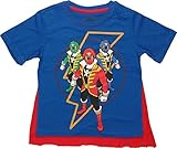 Power Rangers Boys' Megaforce Short Sleeve Cape T-Shirt