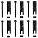 VERY100 Set of 6 Floyd Rose Bridge Saddles & Locking Screws (Black)