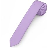 Jacob Alexander Ultra Skinny 1.5" Men's Solid Necktie