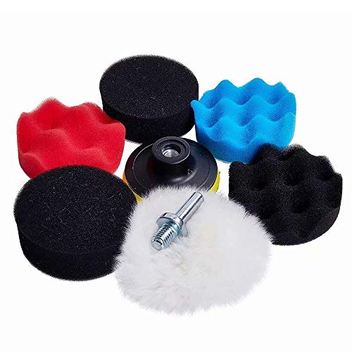 Jpettie Windshield Repair Kit Car Polish Tool Cracked Glass Repair 3" Car Wax Sponge 12PCS - Thumbnail 3