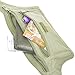 niceeshop Waterproof Sporty Running Waist Pack Bag Money Belt for iPhone,Khaki