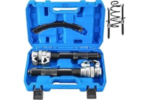 DASBET Heavy Duty Coil Spring Compressor Tool Set – 2 Pc Universal Macpherson Strut Spring Compressor with Safety Brackets fo