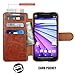 Motorola Moto G 3rd Gen Case Wallet,Mulbess [Layered Dandy][Vintage Series][Coffee Brown] - [Ultra Slim][Wallet Case] - Leather Flip Cover with Credit Card Slot for Motorola Moto G 3rd 2015