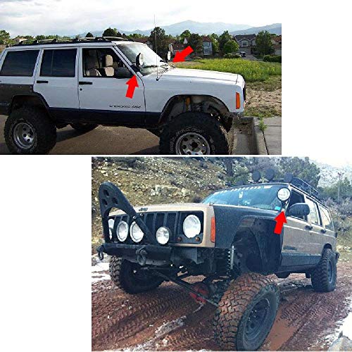 AUXMART Apillar Mounting Brackets for LED Light Bar Work lights Fog