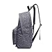 School Bag Canvas Book Bag School Backpacks With Pen Bag for boys girls (Grey)