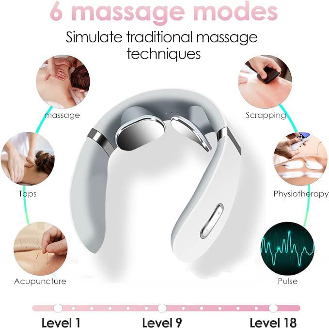 Cervical Spine Massager, Cervical Spine Massager for Elders/Friend/Adult,Cervical Charging Neck and Shoulder Physiotherapy Instrument Massager AA