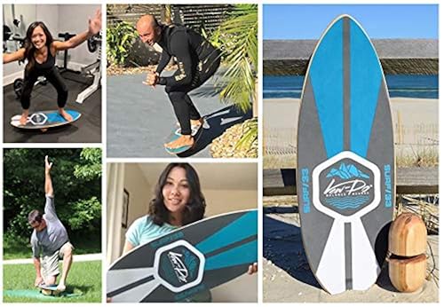 VEW-DO Surf 33 Balance Board Trainer Advanced-Level Solid Maple