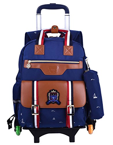 Kids rolling backpack, coofit back to school rolling ba…