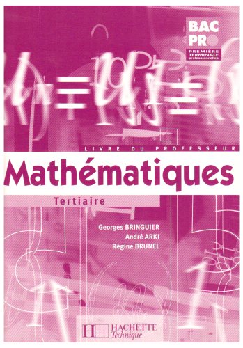 Mathématiques, tertiaire
