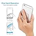 Libosa Cell Phone Ring Holder 360 Degree Rotation and 180 °Flip Transparent Finger Ring Stand Holder Kickstand Compatible with Most of Smartphones Tablet and Phone Case (1.57 x 1.25 x 0.07 inches)