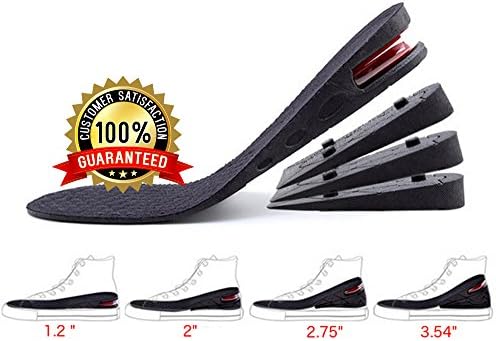 Height Increase Insole, Orthotic heel shoe lift kit Air cushion Elevator Shoe lifts kits Inserts for Men & Women Taller Insoles 1.2" to 3.5” variable height adjustable