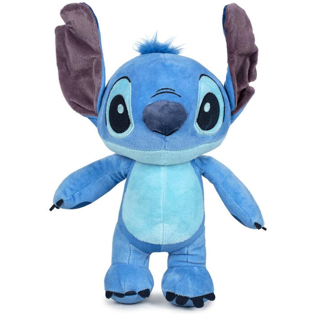 Disney Soft Toy Plush Stitch Blue Alien - 30cm Tall - with Sound Hawaiian Music Hawaii - Official