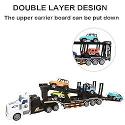 Remote Control Car Transporter Truck Includes 4
