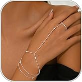 Dainty Ring Bracelet Hand Chain Bracelet for Women Trendy Jewelry for Wedding Hand Jewelry Finger Ring Bracelets