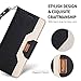 ProCase Galaxy Note 8 Wallet Case, Flip Kickstand Case with Card Slots Mirror Wristlet, Folding Stand Protective Cover for Galaxy Note8 2017 -Black