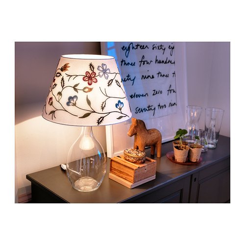 Ikea Lamp Shade Alvine Parla 11" White with Design Buy Online in UAE