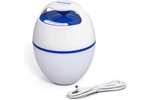 Bestway Flowclear MusicWave Floating Bluetooth Speaker | Use in Swimming Pools, Spas and Hot Tubs | Waterproof Pool Speaker Features 7 LED Color and Light Modes