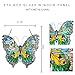 RIVER OF GOODS Butterfly 20.5 Inch High Stained Glass Suncatcher Window Panel, Orange, Blue, Yellow