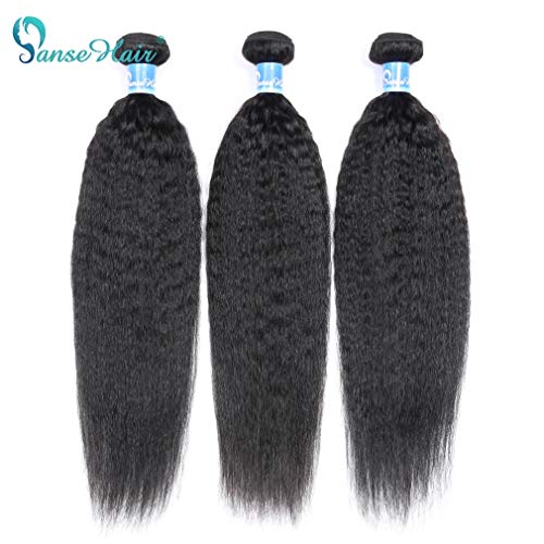 Panse-Hair-10a-Grade-Brazilian-Kinky-Straight-Human-Hair-Bundles-18-20-22-Inches-100-Unprocessed-Virgin-Human-Hair-Extensions-1b-Black-Color-Double-Weft-Soft-and-Thick-Hair-for-Women