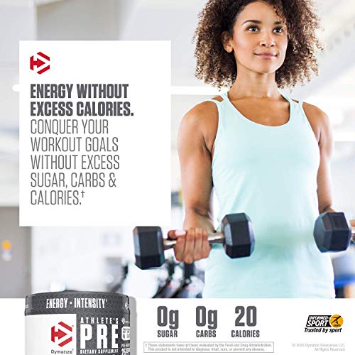 Dymatize Athlete's Pre Workout Powder with Caffeine, Improved Pump