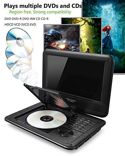 2 Portable+Adjustable+Display+Rechargeable+Headrest