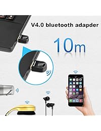 Techkey USB Bluetooth 4.0 adaptador Dongle para PC portátil ordenador de sobremesa estéreo música, Skype Call, teclado, ratón, compatible con todos Windows 10 8.1 8 7 XP Vista