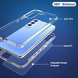 IDweel Clear Galaxy S22 Plus Case with Tempered