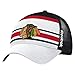 NHL Chicago Blackhawks Men's Face-Off Structured Flex Hat, One Size, White