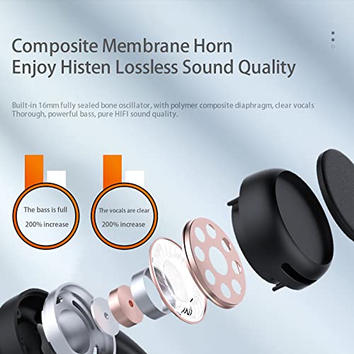 FOLEY Wireless Earbuds Sport Headphones Open Ear Headphones Bluetooth 5.3 8H Playtime IP55 Waterproof Earphones with Night Running Breathing Light for Adults and Kids Suitable for Running Cycling, etc