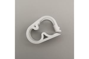 JIUMEI 50PCS Plastic Tubing Clamps, 6 Grades Adjustable Hose Flow Control Tube Clip Shut Off Laboratory Pinch Valve Syphon Pipe Holder for Brewing Beer Wine Making