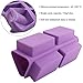 YGEOMER Silicone Soap Mold, 2pcs 6-Cavity Square and Oval Baking Molds for Making Soaps, Ice Cubes, Jelly (Purple & Pink, Square & Oval)