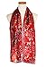 Christmas Scarf - Christmas Candy cane, Poinsettia Design w/Gift Box By Knitting Factory